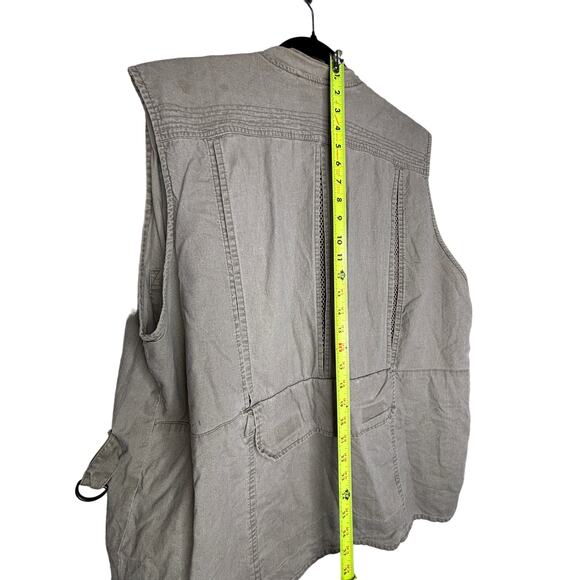 Rothco Outback Safari Vest Sz M Tan Travel Photo Pockets Canvas Fishing Hunting - Picture 4 of 5